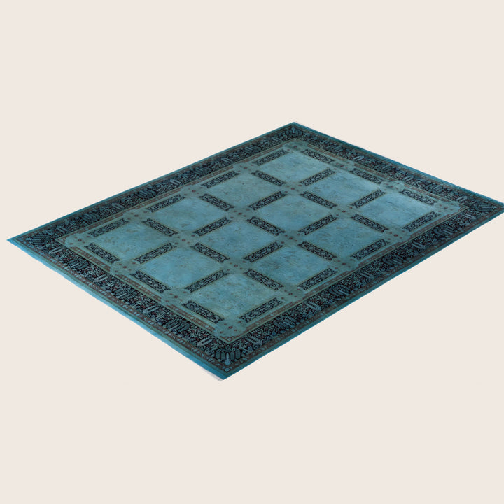 Blue Traditional Samsara Wool Rug - 9'2" x 12'1"