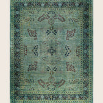 Blue Traditional Samsara Wool Rug - 9'3" x 11'10"