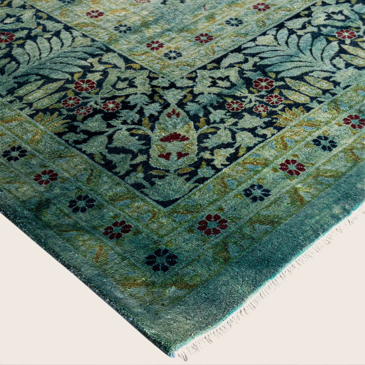 Blue Traditional Samsara Wool Rug - 9'3" x 11'10"