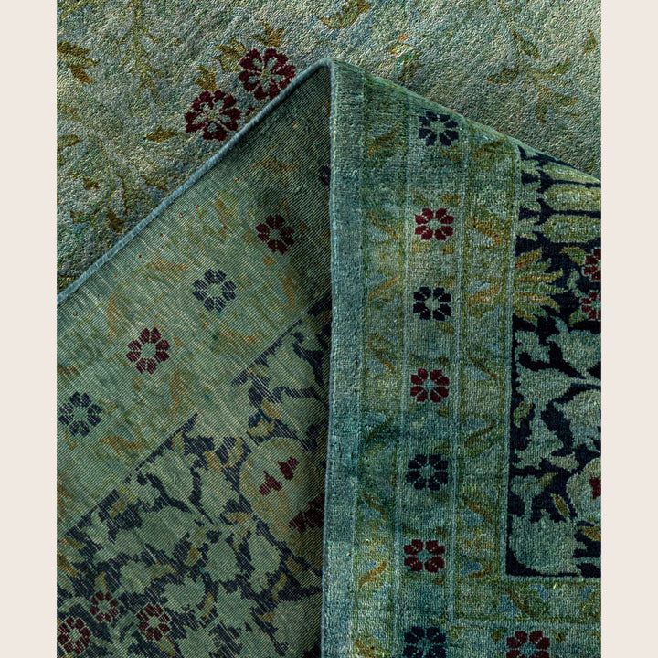 Blue Traditional Samsara Wool Rug - 9'3" x 11'10"