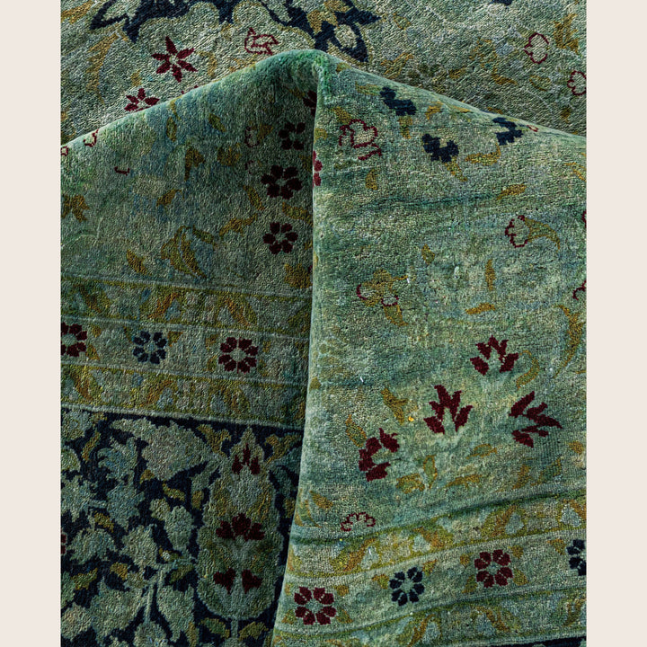 Blue Traditional Samsara Wool Rug - 9'3" x 11'10"
