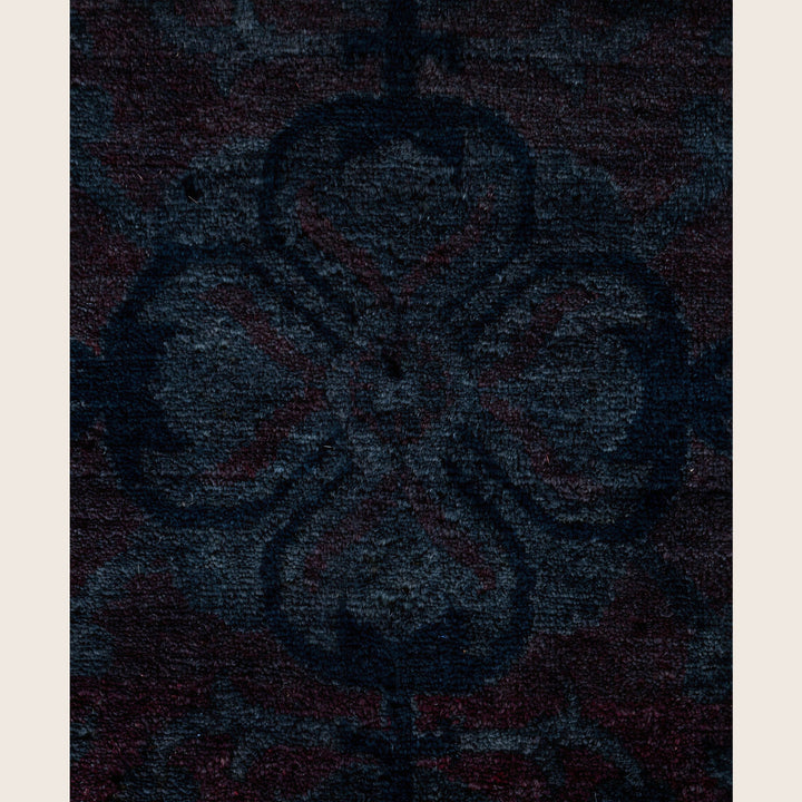 Black Traditional Samsara Wool Rug - 9'1" x 12'4"