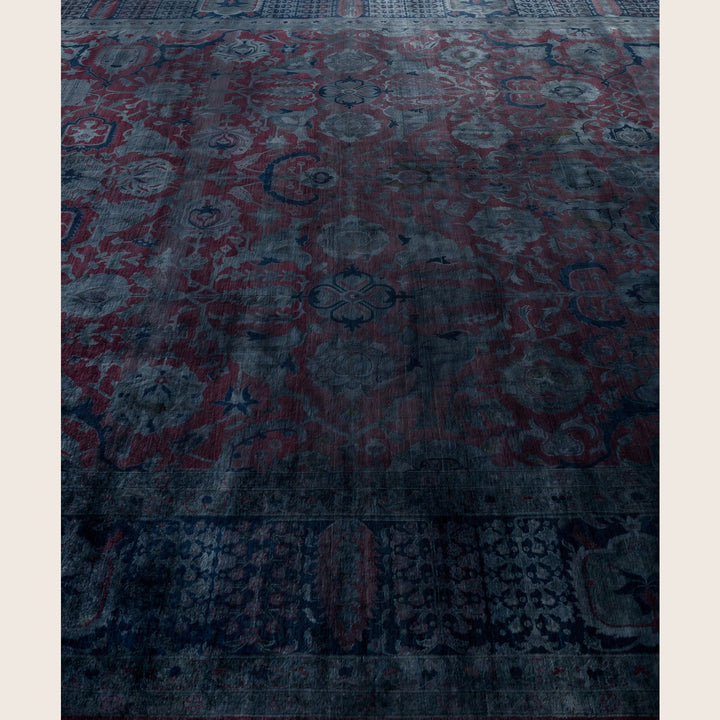 Black Traditional Samsara Wool Rug - 9'1" x 12'4"