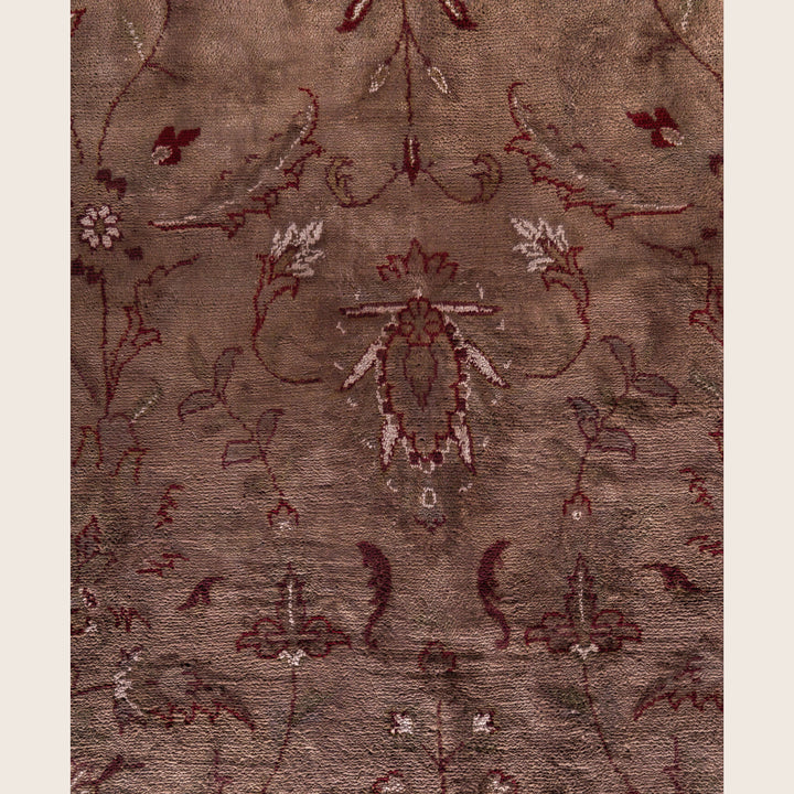 Brown Traditional Samsara Wool Rug - 10'1" x 14'6"