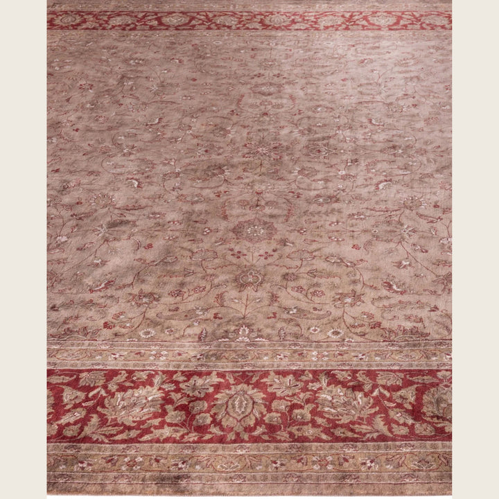 Brown Traditional Samsara Wool Rug - 10'1" x 14'6"