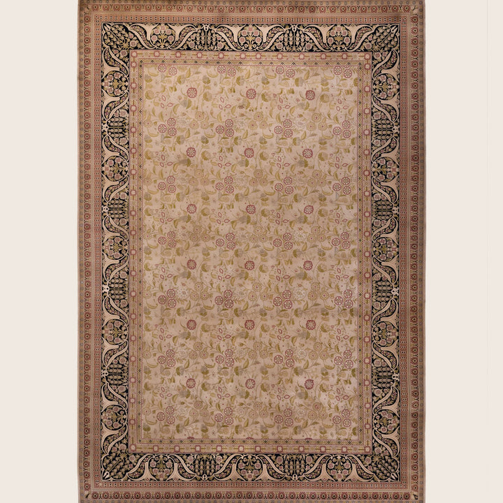 Beige Traditional Samsara Wool Rug - 6'2" x 9'2"