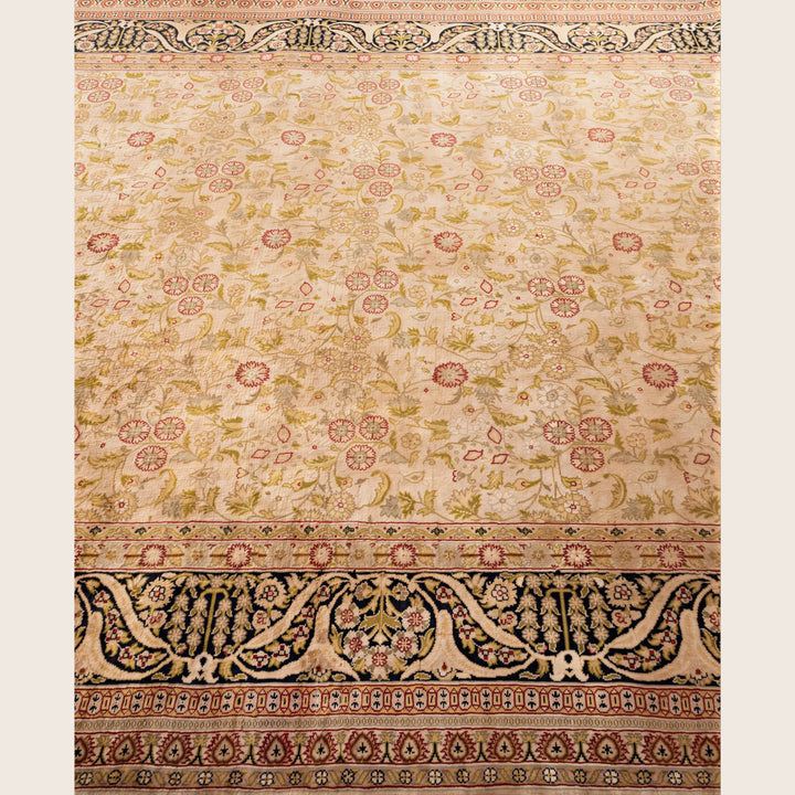 Beige Traditional Samsara Wool Rug - 6'2" x 9'2"