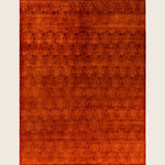 Red Traditional Samsara Wool Rug - 9'1" x 12'1"