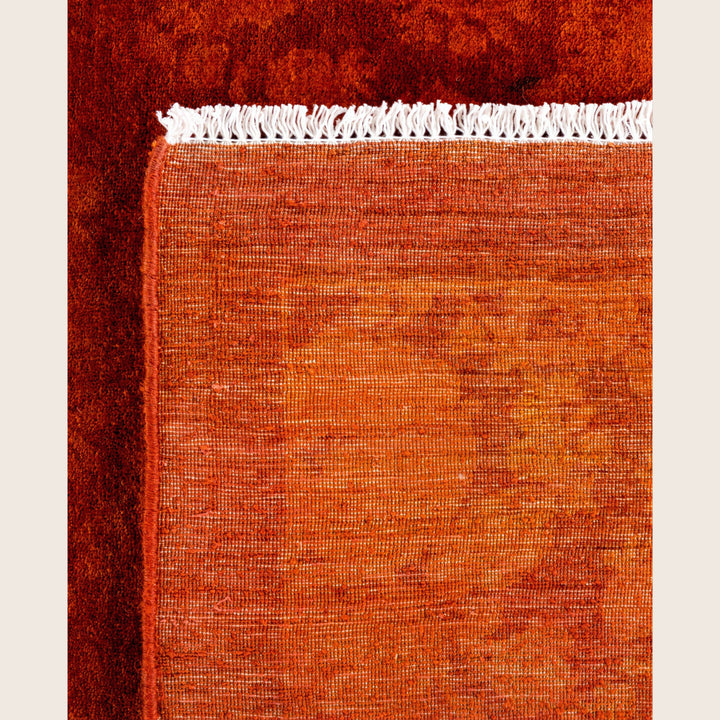 Red Traditional Samsara Wool Rug - 9'1" x 12'1"
