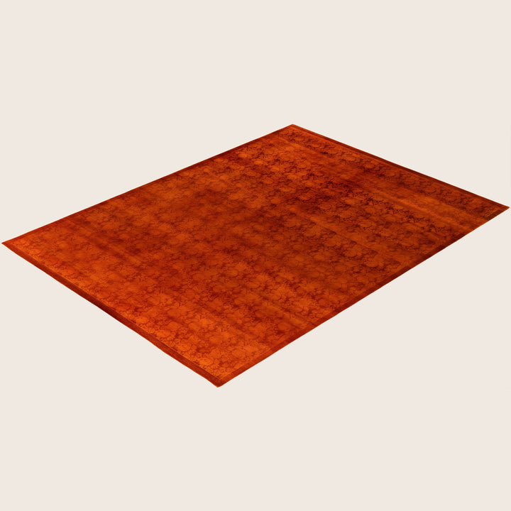 Red Traditional Samsara Wool Rug - 9'1" x 12'1"