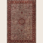Brown Traditional Samsara Wool Rug - 4'7" x 7'