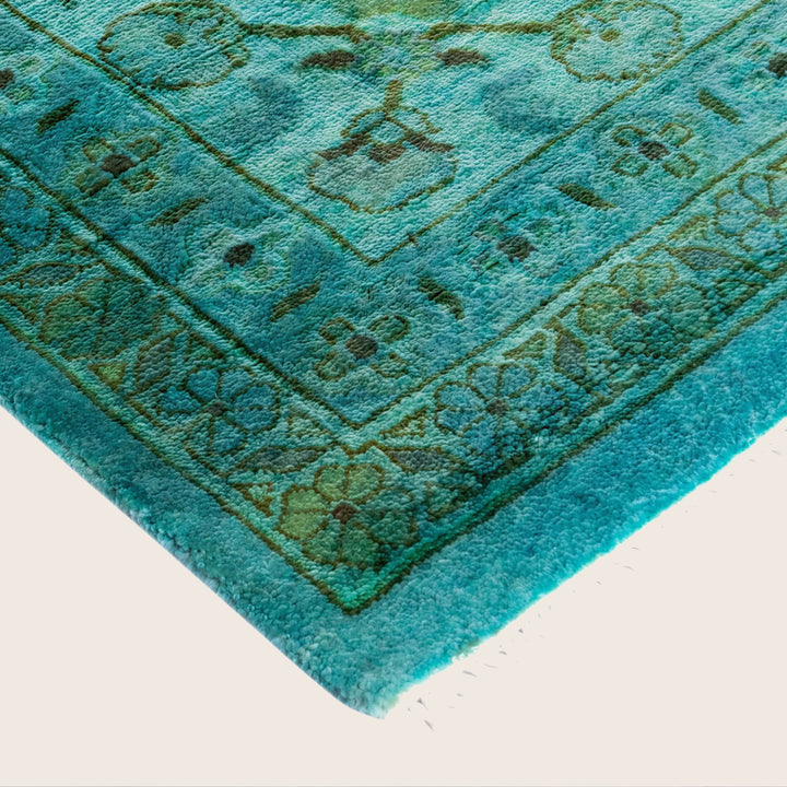 Blue Traditional Samsara Wool Rug - 9'1" x 12'3"