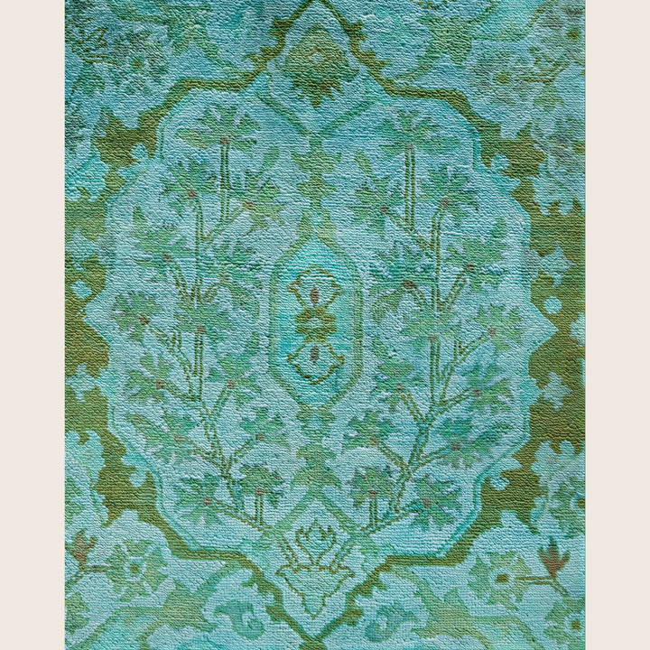 Blue Traditional Samsara Wool Rug - 9'1" x 12'3"