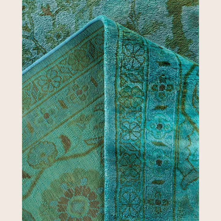 Blue Traditional Samsara Wool Rug - 9'1" x 12'3"