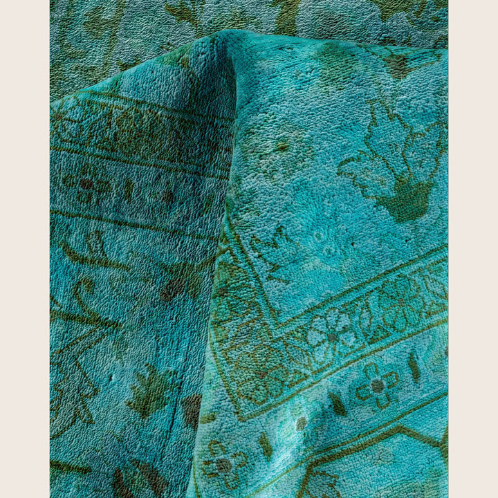 Blue Traditional Samsara Wool Rug - 9'1" x 12'3"