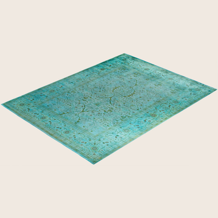 Blue Traditional Samsara Wool Rug - 9'1" x 12'3"