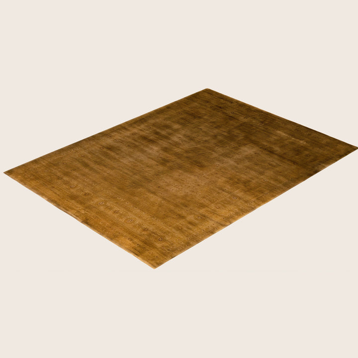 Gold Traditional Samsara Wool Rug - 9' x 12'
