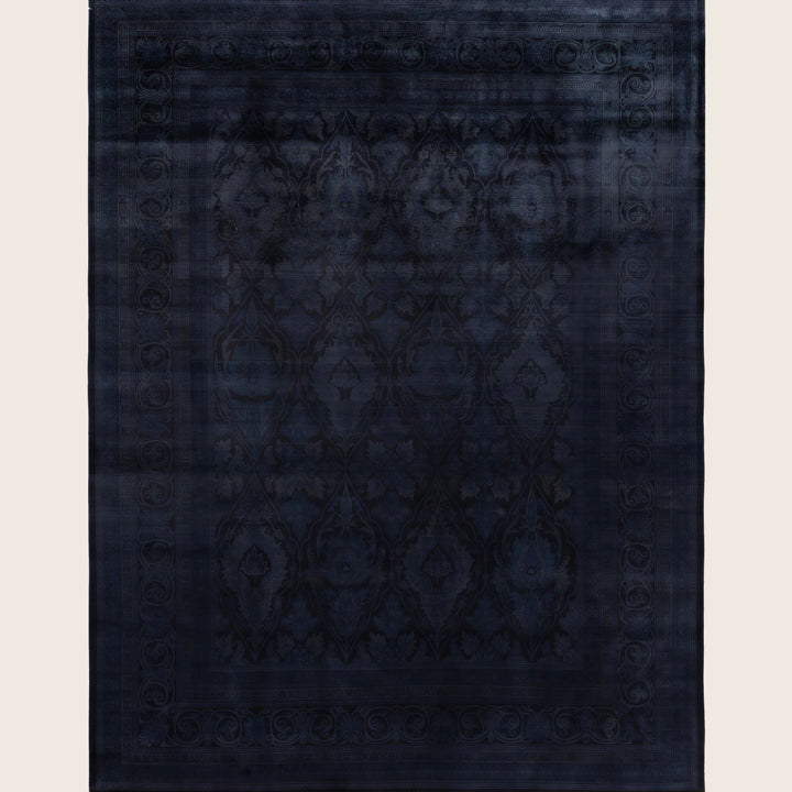 Black Traditional Samsara Wool Rug - 9'2" x 12'4"