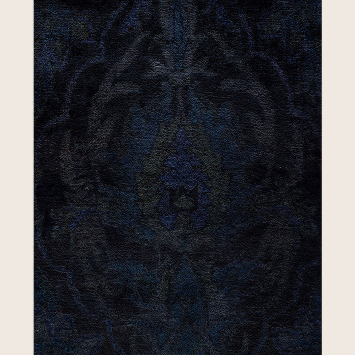 Black Traditional Samsara Wool Rug - 9'2" x 12'4"