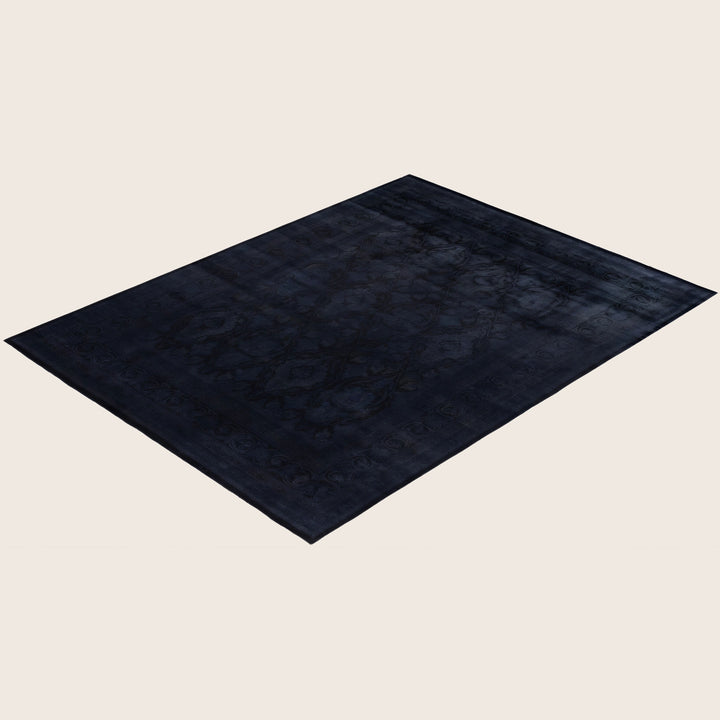 Black Traditional Samsara Wool Rug - 9'2" x 12'4"