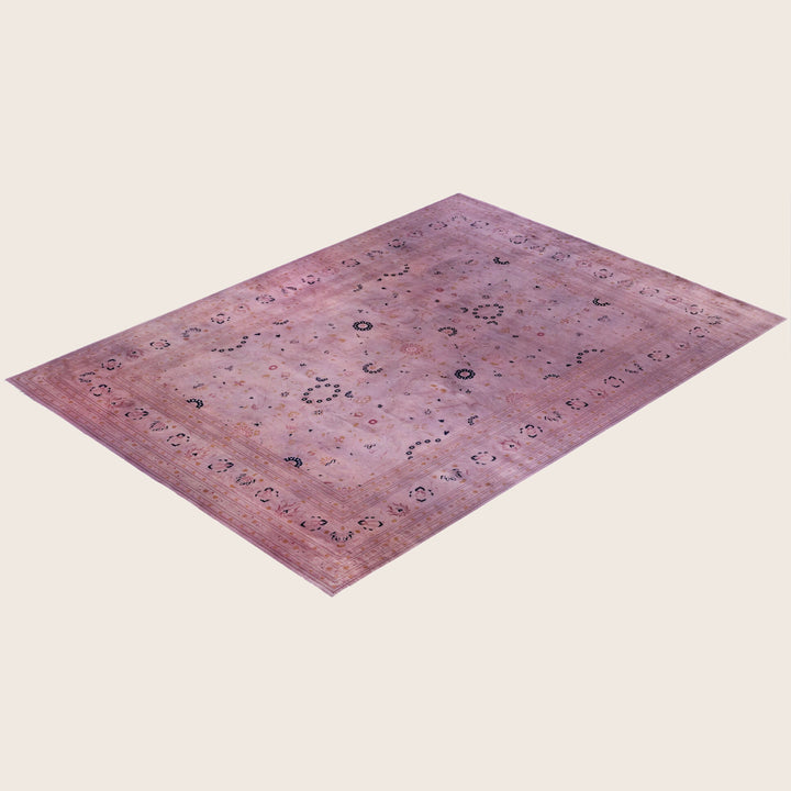 Purple Traditional Samsara Wool Rug - 10'1" x 14'6"