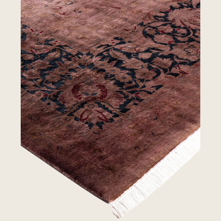 Purple Traditional Samsara Wool Rug - 8'2" x 10'5"