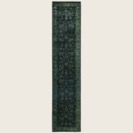 Green Traditional Samsara Wool Runner - 2'7" x 12'