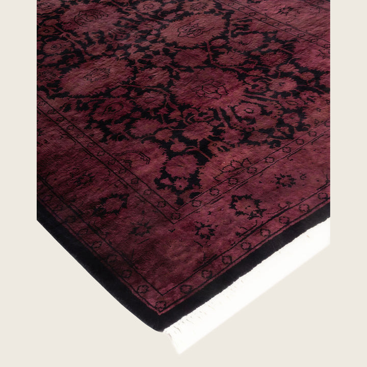 Pink Traditional Samsara Wool Runner - 2'7" x 12'4"