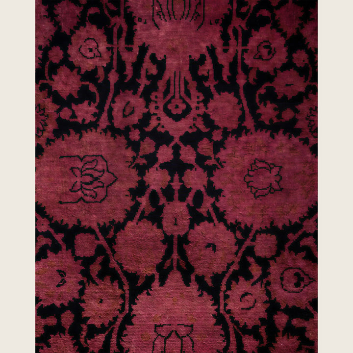 Pink Traditional Samsara Wool Runner - 2'7" x 12'4"