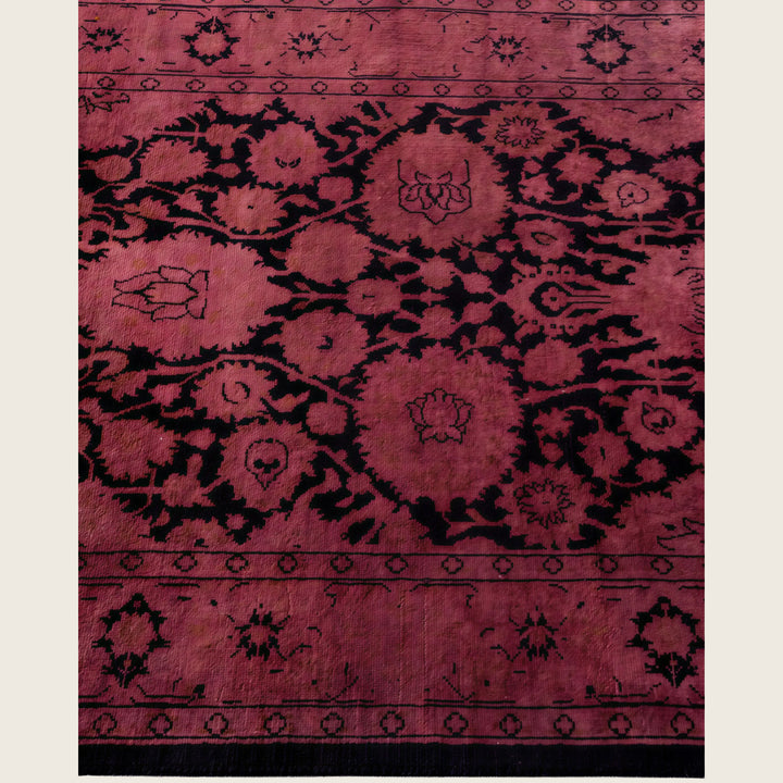 Pink Traditional Samsara Wool Runner - 2'7" x 12'4"