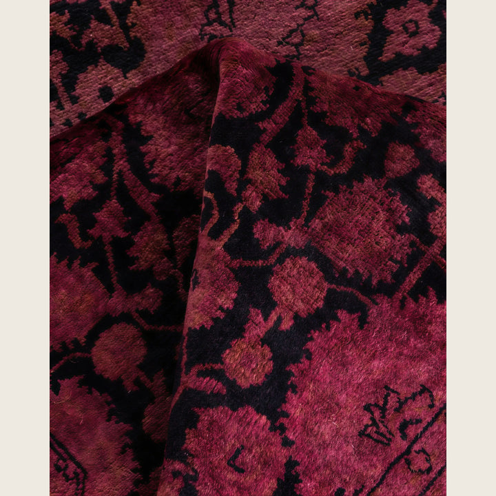 Pink Traditional Samsara Wool Runner - 2'7" x 12'4"