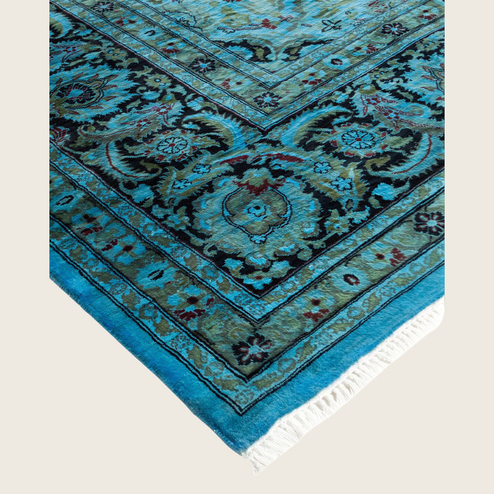 Blue Traditional Samsara Wool Rug - 9'2" x 12'3"