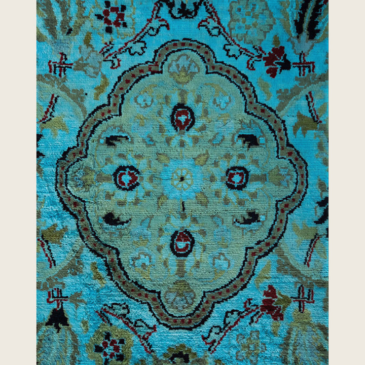 Blue Traditional Samsara Wool Rug - 9'2" x 12'3"