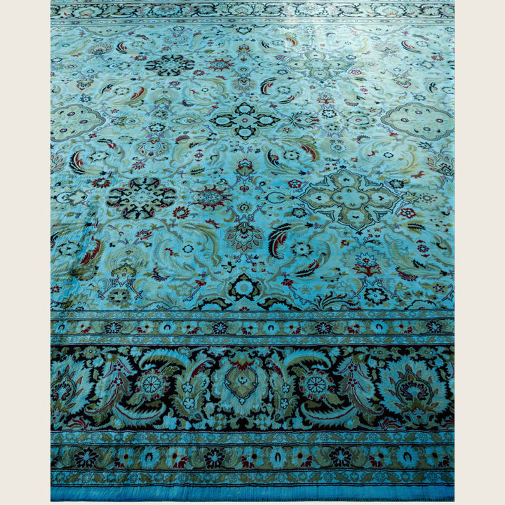 Blue Traditional Samsara Wool Rug - 9'2" x 12'3"