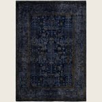 Navy Traditional Samsara Wool Rug - 6'1" x 8'10"