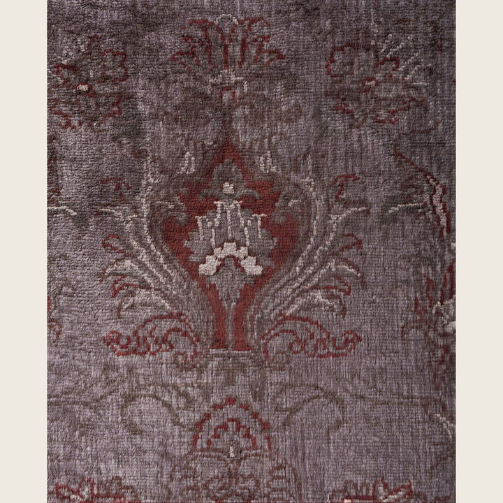 Brown Traditional Samsara Wool Rug - 4'2" x 6'4"