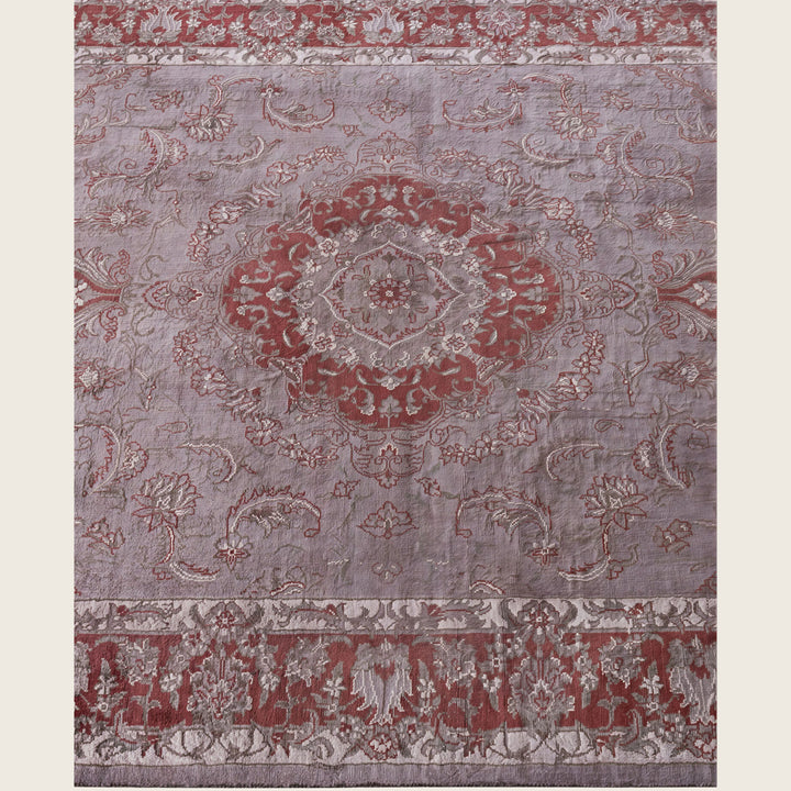 Brown Traditional Samsara Wool Rug - 4'2" x 6'4"
