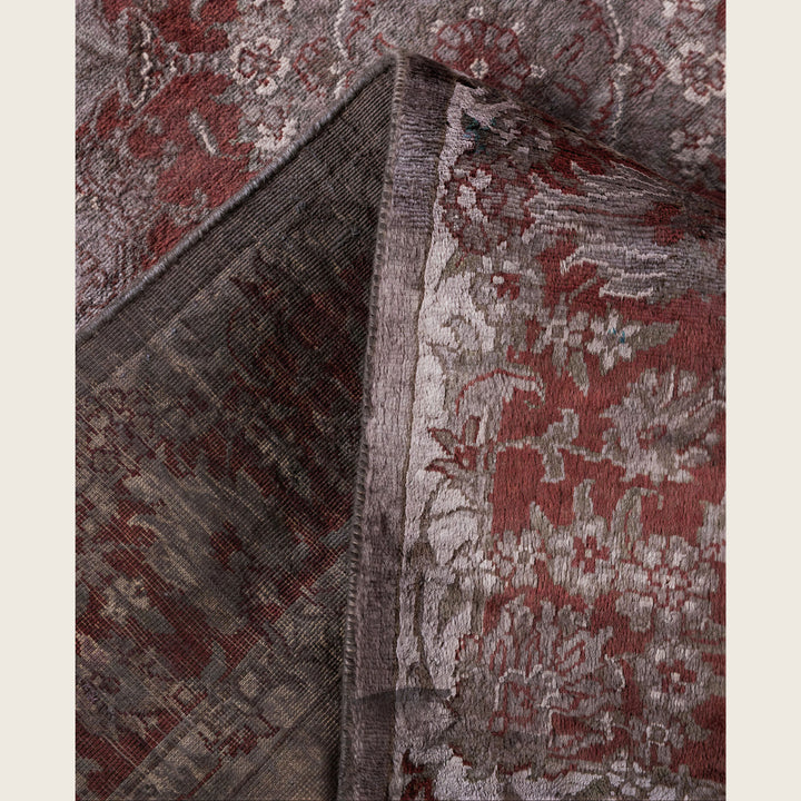 Brown Traditional Samsara Wool Rug - 4'2" x 6'4"