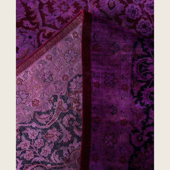 Purple Traditional Samsara Wool Rug - 10'2" x 13'10"