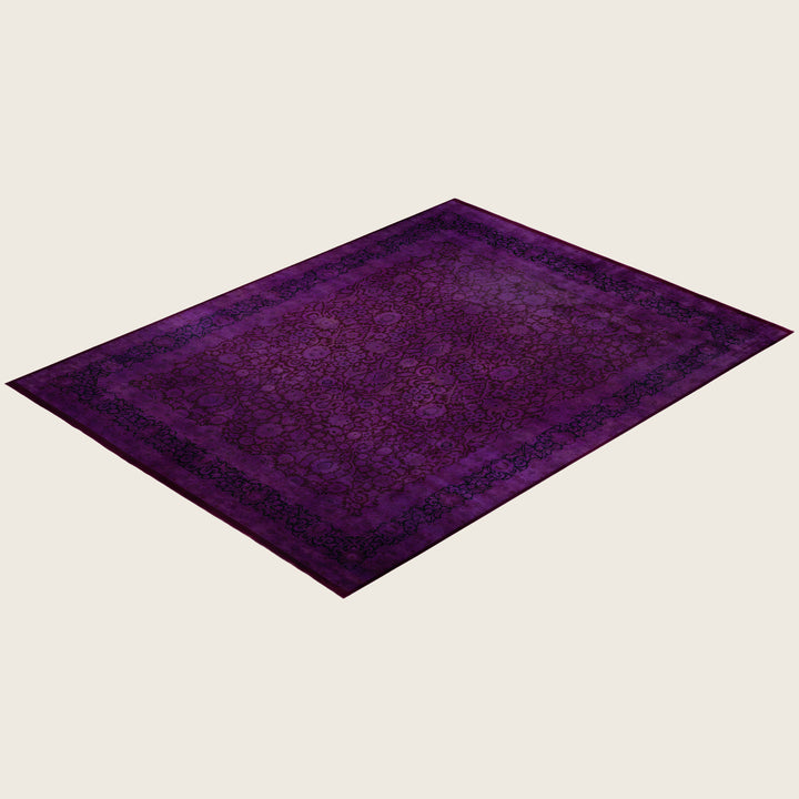 Purple Traditional Samsara Wool Rug - 10'2" x 13'10"