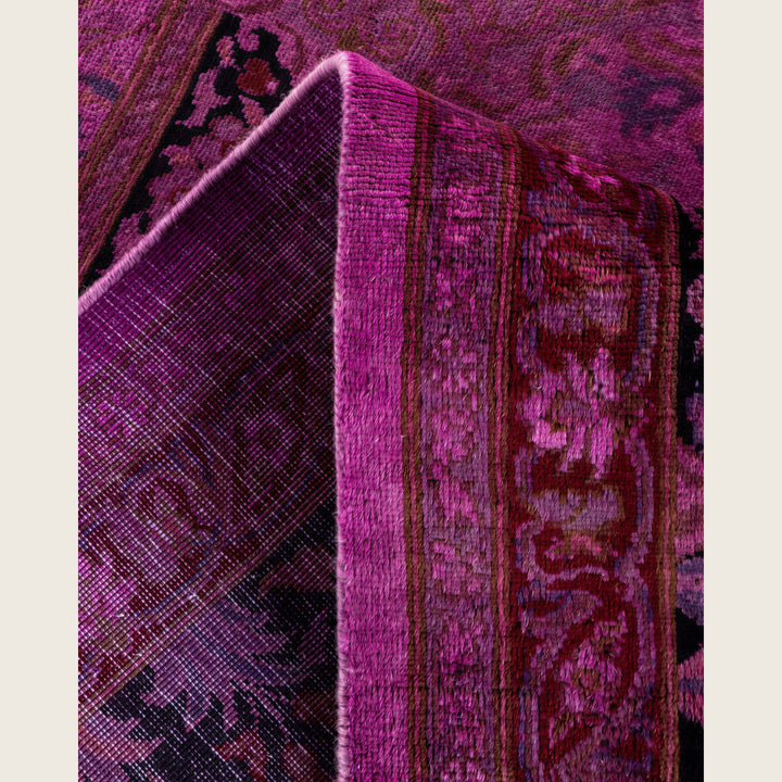 Pink Traditional Samsara Wool Rug - 10' x 11'8"