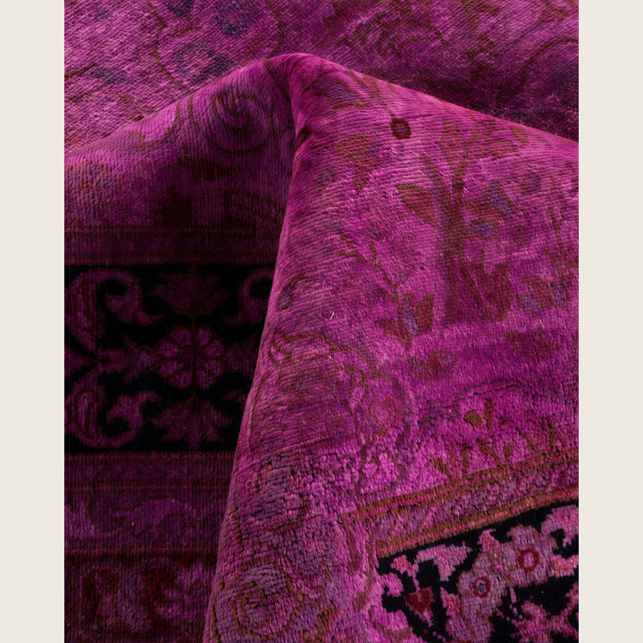 Pink Traditional Samsara Wool Rug - 10' x 11'8"