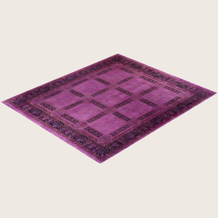 Pink Traditional Samsara Wool Rug - 10' x 11'8"