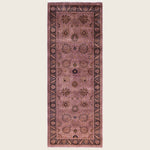 Purple Traditional Samsara Wool Runner - 3'1" x 8'6"