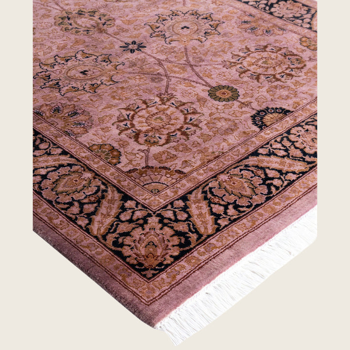 Purple Traditional Samsara Wool Runner - 3'1" x 8'6"