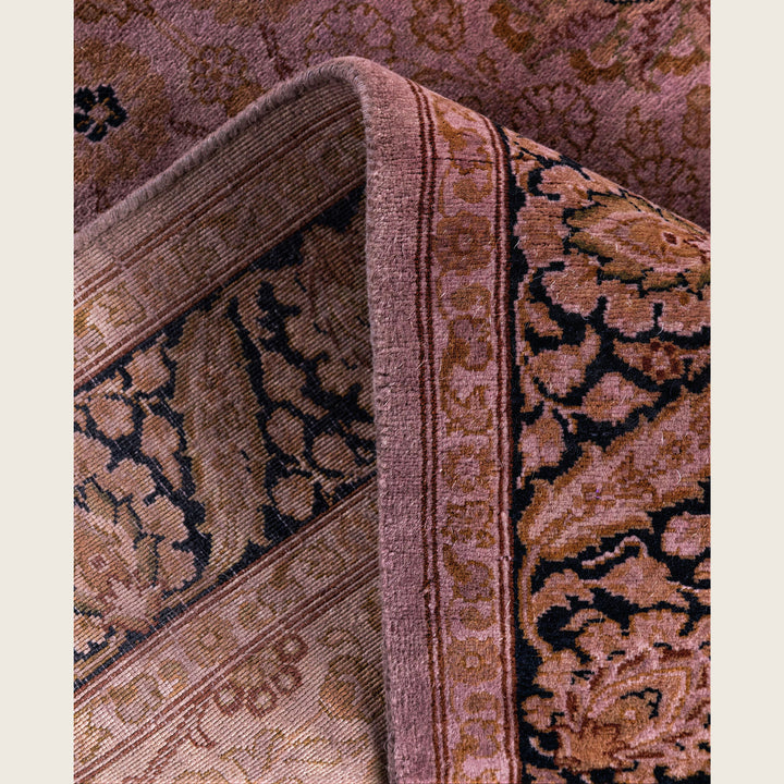 Purple Traditional Samsara Wool Runner - 3'1" x 8'6"