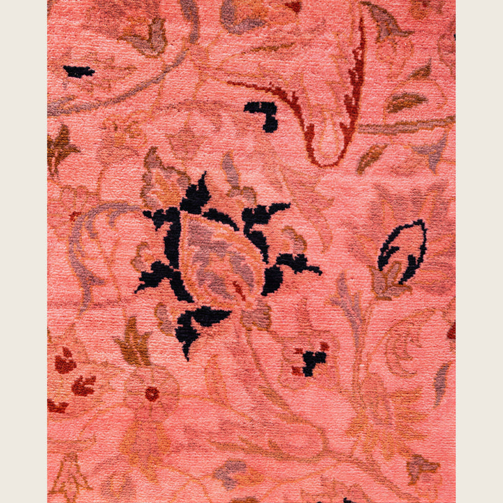 Pink Traditional Samsara Wool Rug - 8'3" x 10'2"