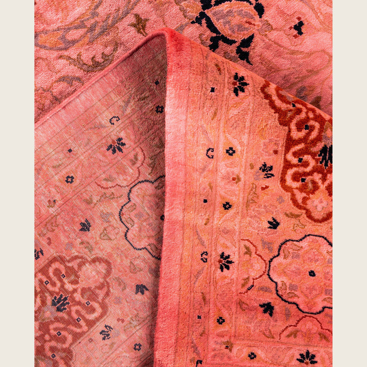 Pink Traditional Samsara Wool Rug - 8'3" x 10'2"