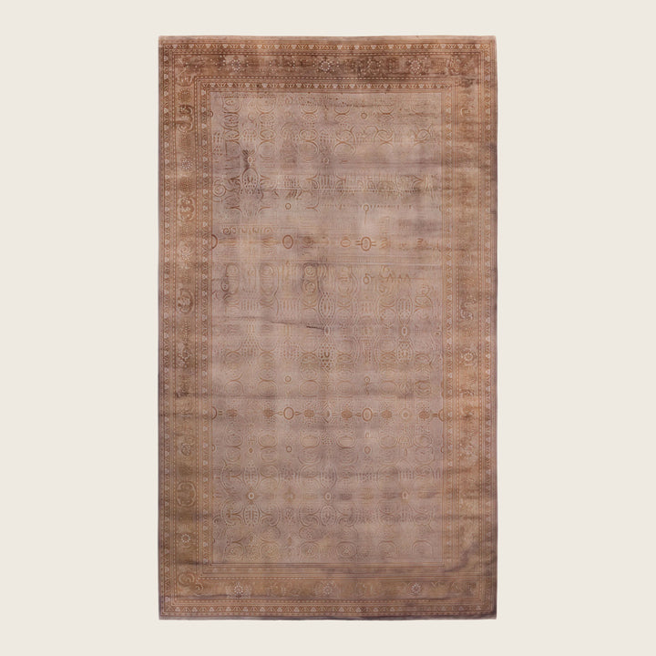Beige Traditional Samsara Wool Rug - 9'3" x 15'8"
