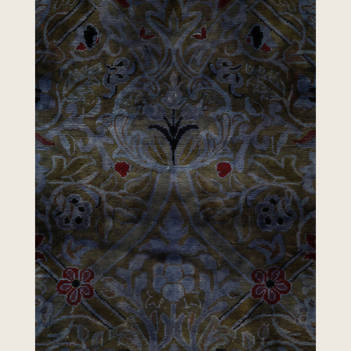 Grey Traditional Samsara Wool Runner - 2'8" x 18'10"